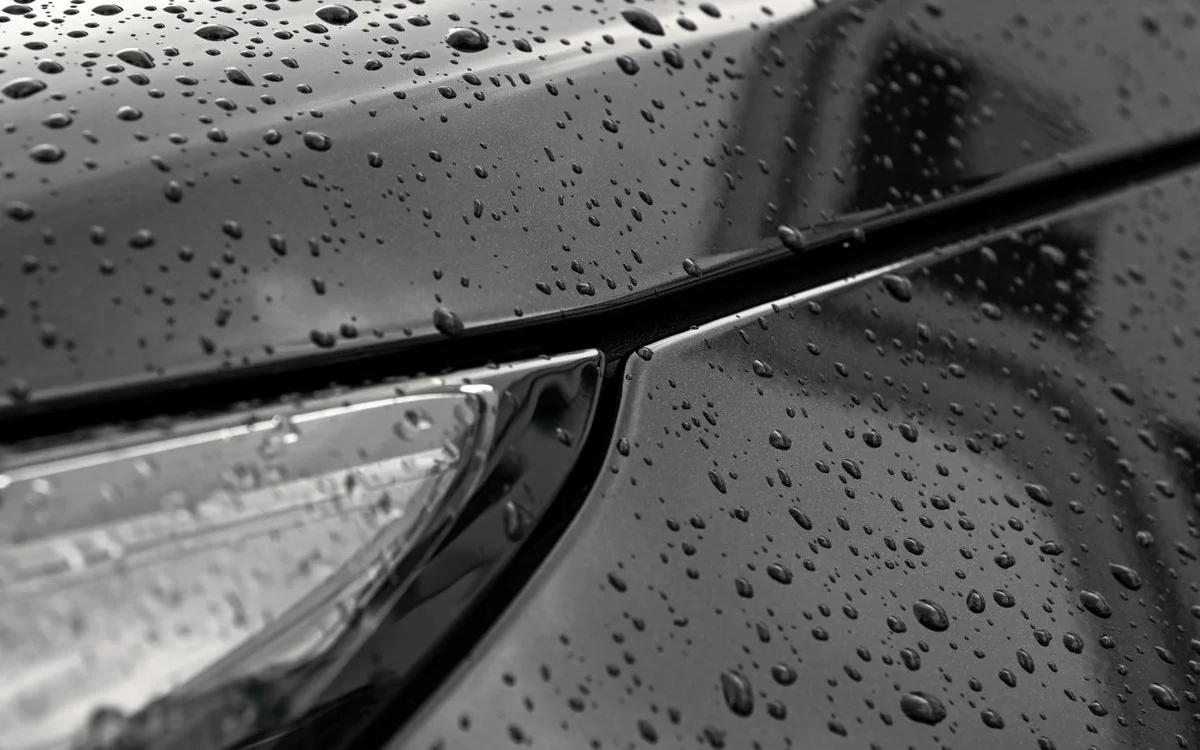 Hood panel with a factory finish — body repair in Miami